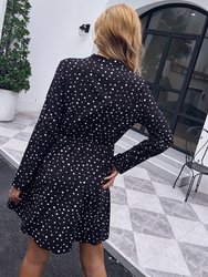 Zip Up Polka Dot Dress