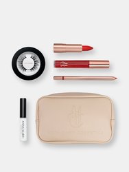 Red Noor Bundle with Lashes and Bag