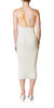 Rivoli Open Back Midi Dress In White