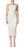 Rivoli Open Back Midi Dress In White - White