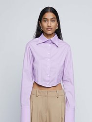 Frankie Shirt Lavender With Top Stitch