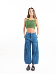 Jeans Wide Leg - Garment Washed