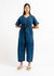 Overall One-Piece - Panel Fake Jeans Print-Y