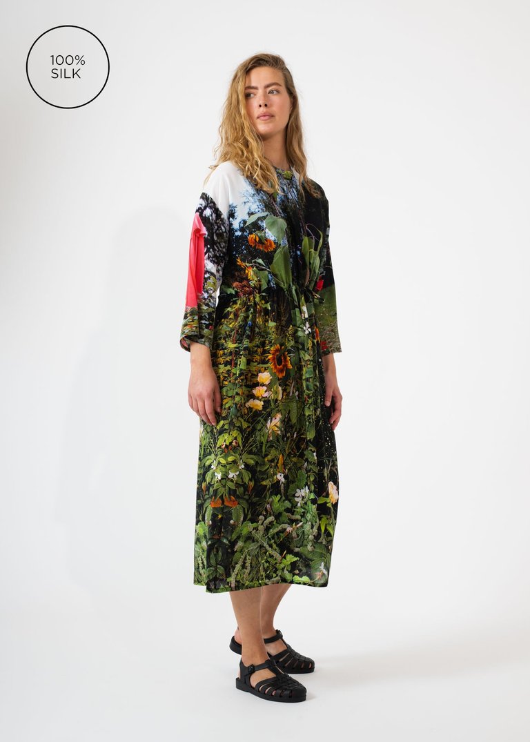 ANNTIAN Print F-peggy's Sunflowers Simple Dress | Verishop