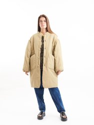 Wadded Quilt Coat - Classic Beige