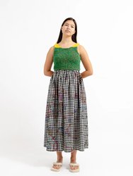 Wide Skirt - Embroidery Print