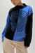 Colour Block Knit Sweater In Navy - Navy