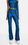 Gene Wavy Check Flare Pants In Blue Check - Blue Check