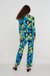 Organic Cotton Lava Lamp Knit Flare Trouser In Multi