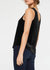 Acacia V-Neck Tank Top In Black Velvet