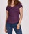 Aimee Scoop Neck Rib Top In Amethyst - Amethyst