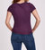 Aimee Scoop Neck Rib Top In Amethyst