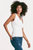 Charlie Cutout Rib Tank In White