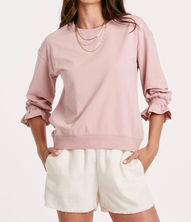 Drea Rose Smoke Sweatshirt In Pink - Pink