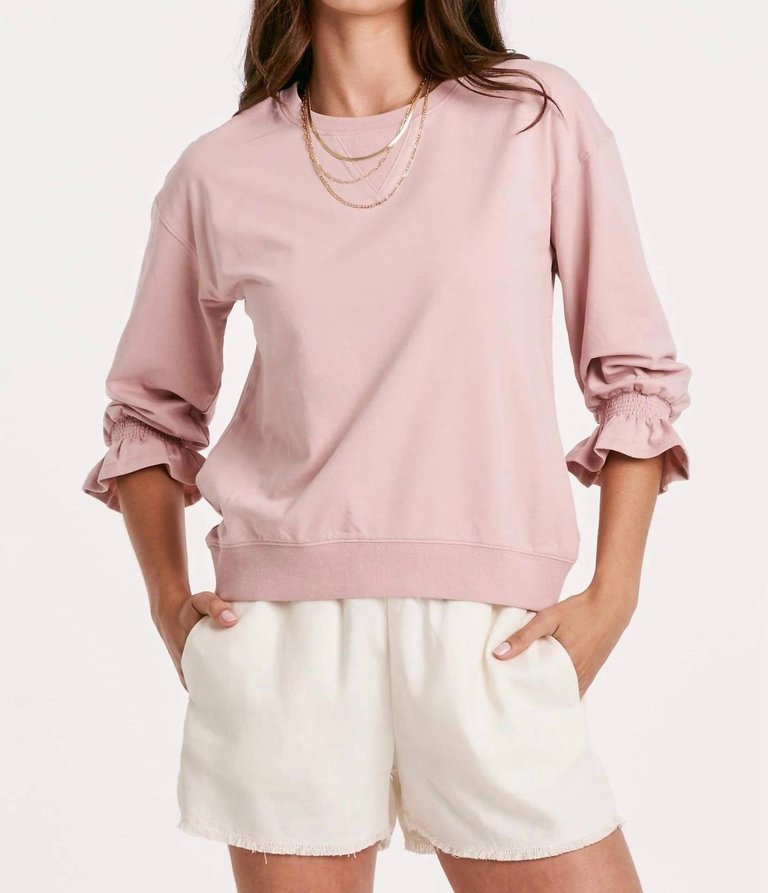 Drea Rose Smoke Sweatshirt In Pink