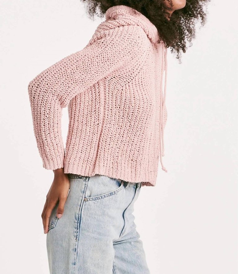 Eden Hoodie Sweater In Rose Smoke