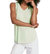 Ellis V-Neck Tank In Misty Jade - Misty Jade