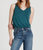 Ellis V-Neck Tank In Spruce - Spruce