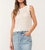 Marigold Eyelet Tank In White - White