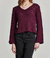 Maxine Crochet Sweater In Prune - Prune