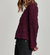 Maxine Crochet Sweater In Prune