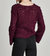 Maxine Crochet Sweater In Prune