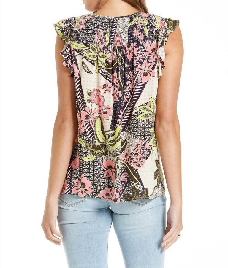 Melody Sleeveless Blouse In Cinta Floral