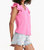 Oslo Petal Sleeve Top In Pink