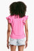 Oslo Petal Sleeve Top In Pink