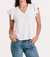 Oslo Petal Sleeve Top In White