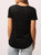 Phoenix Suede Pocket Tee In Black