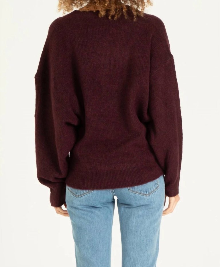 Poppy Sweater In Maroon