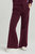 Quincy Wide Leg Terry Pant In Prune - Prune