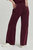 Quincy Wide Leg Terry Pant In Prune