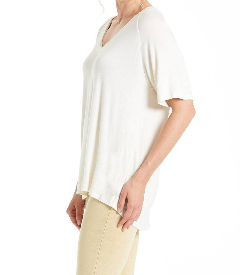 Taylor Raglan Sleeve Top In Bone