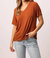 Taylor Raglan Sleeve Top In Gingerbread - Gingerbread