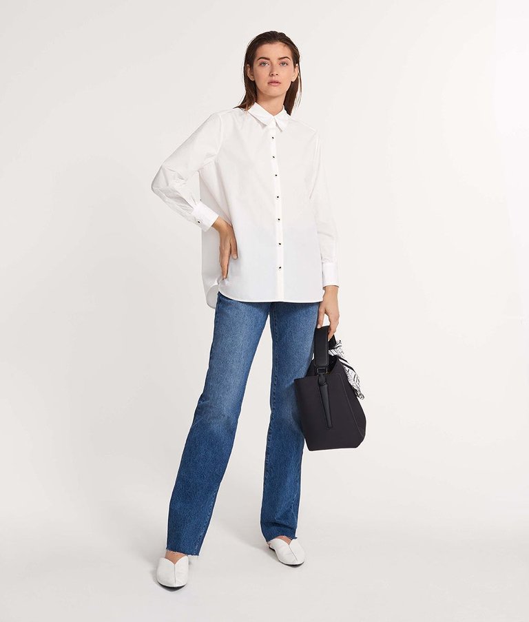 The Poplin Button Down Shirt - White