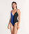 The Reversible Tie Back One Piece - Black/Blue