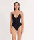 The Reversible Tie Back One Piece - Black/White