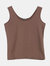 A'NUE LIGNE Women's Brown Stretch Cami Tanks - Brown