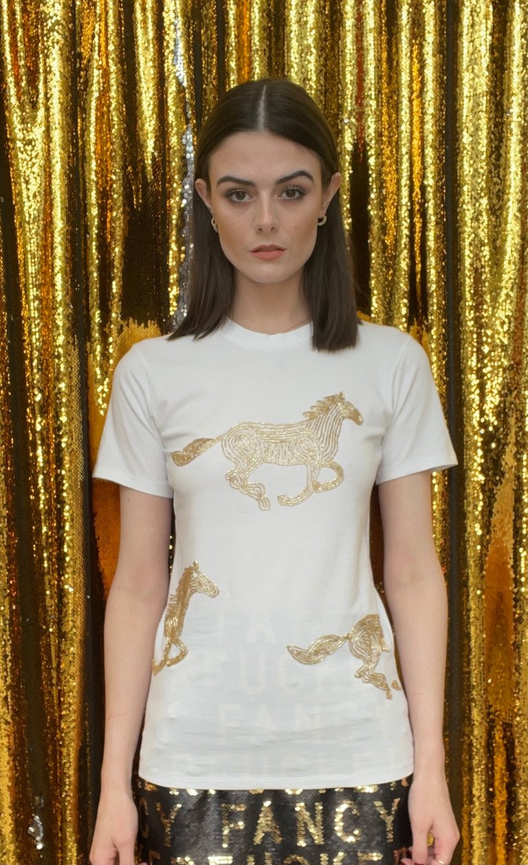 White Horsey Horsey T-Shirt - White