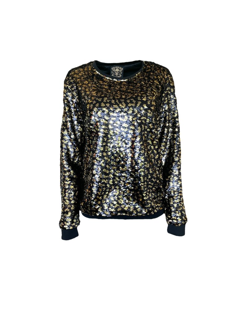 Women's Golden Leopard Sweatshirt - Multi