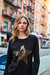 Women's Leopard Large Star Sweatshirt