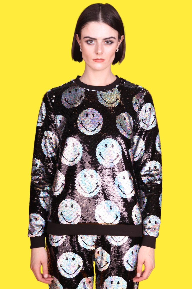 X Smiley Iridescent Sweatshirt