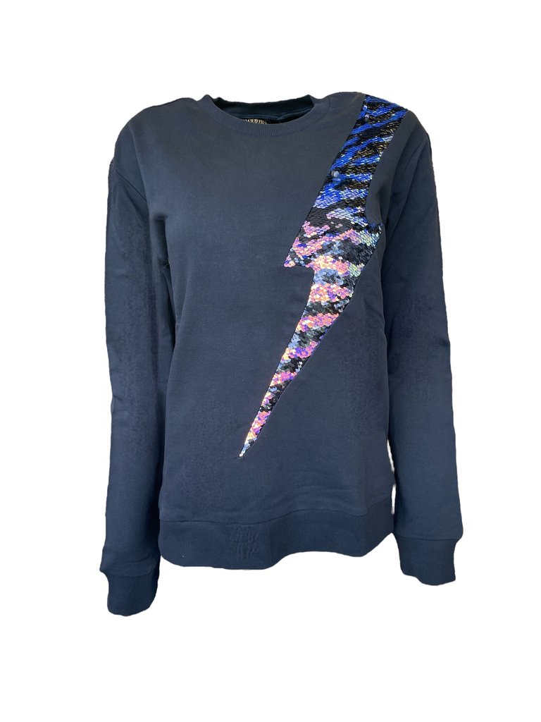 Zebra Stripe Lightning Sweatshirt - Multi