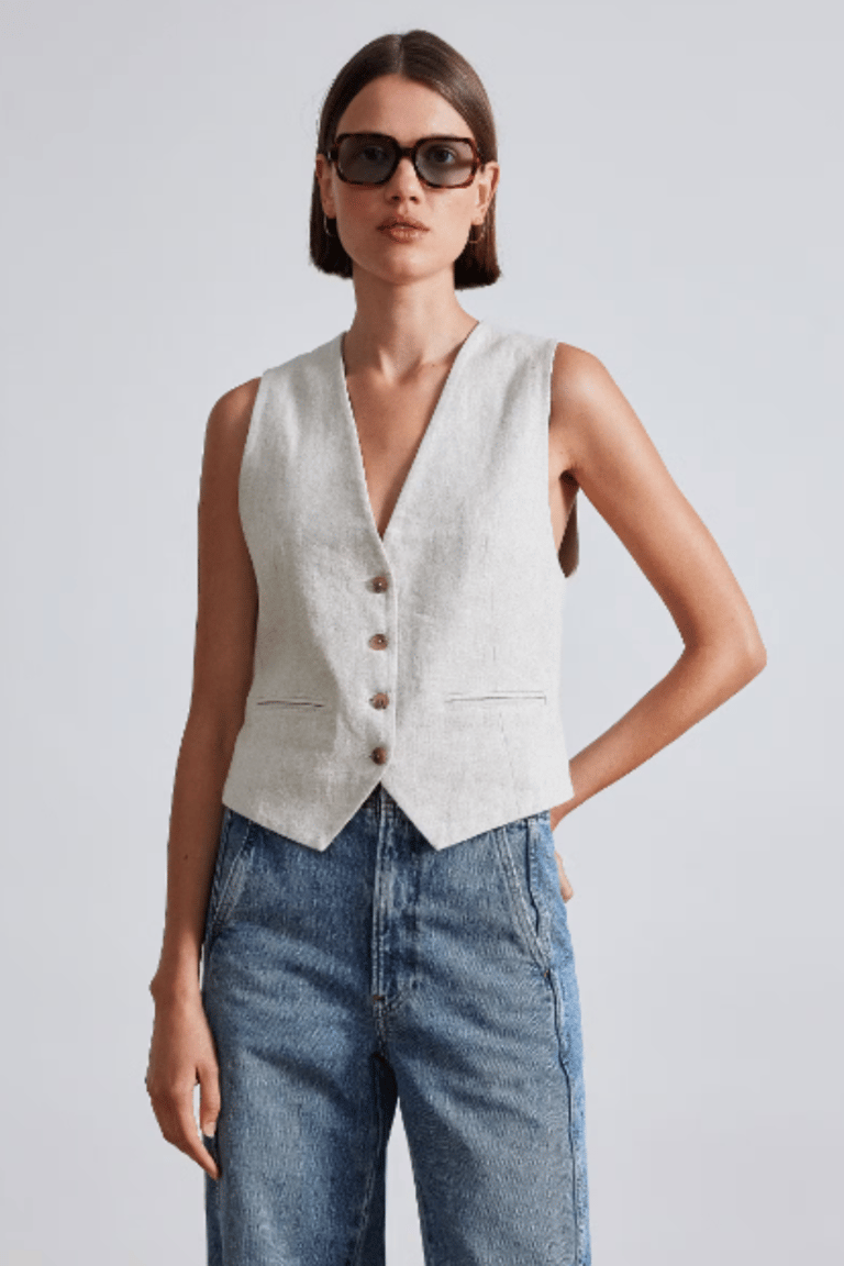 Celia Vest Flax - Flax