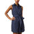 Cotton Shirt Dress - Navy