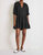Linen Mini Mitte Dress - Black