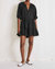 Linen Mini Mitte Dress - Black