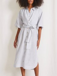 Nicoya Wrap Dress - Textured Stripe (Txstp)